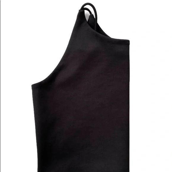 Zara Black Crop Top High Neck Tank - Picture 2 of 10